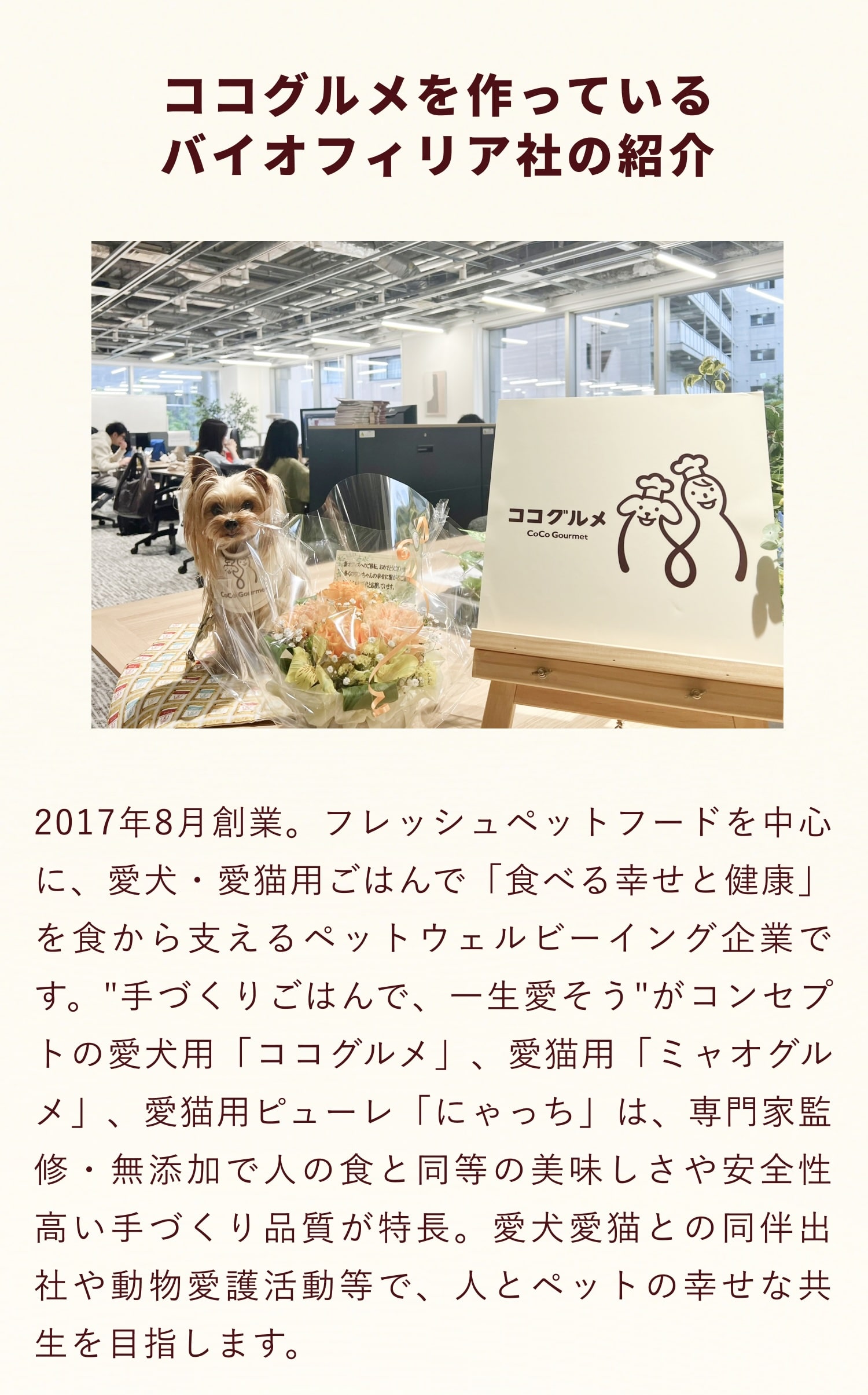 バイオフィリアのご紹介