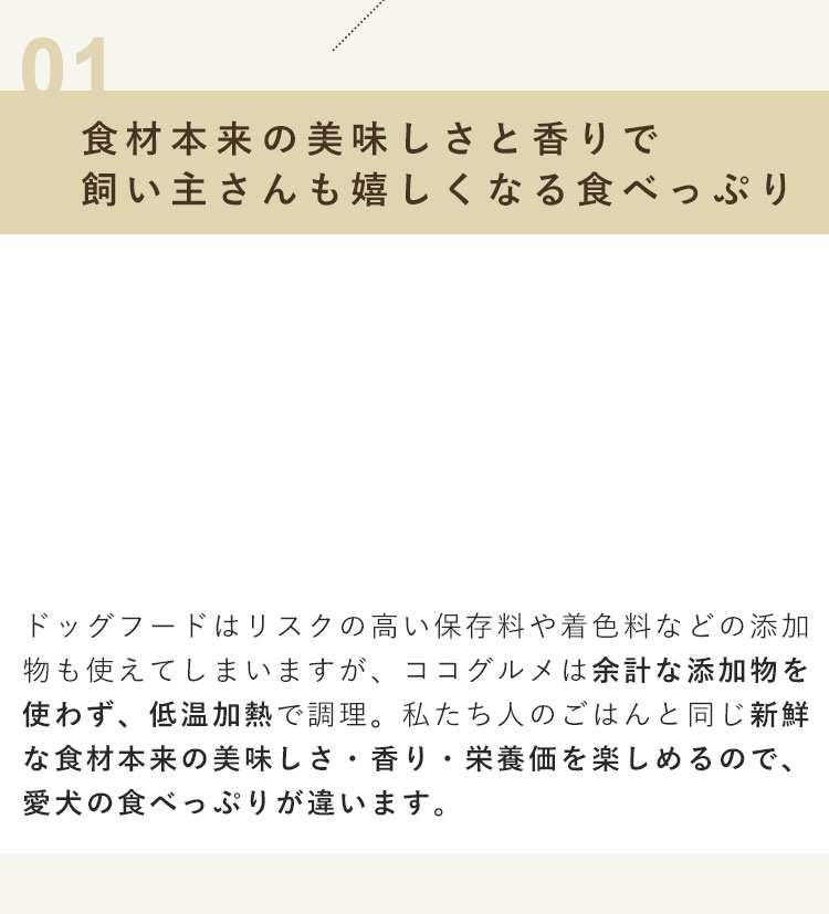 愛犬に手作りごはんをお勧めする理由1. 食材本来の美味しさと香りで飼い主さんも嬉しくなる食べっぷり