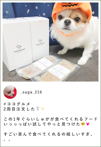 ココグルメのお客様によるインスタグラムの投稿です